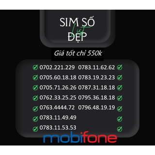 Sim mobi số đẹp chính chủ, mua ngay nhiều số đẹp cho bạn lựa chọn