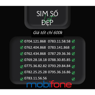 Sim mobi số đẹp chính chủ, sở hữu ngay sim số đẹp giá chuẩn