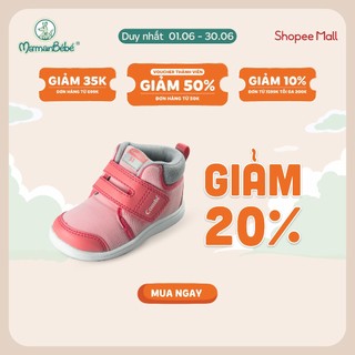 (MamanBébé chính hãng) Giày cao cổ Combi S-Go đế định hình B2001 màu hồng Pinky