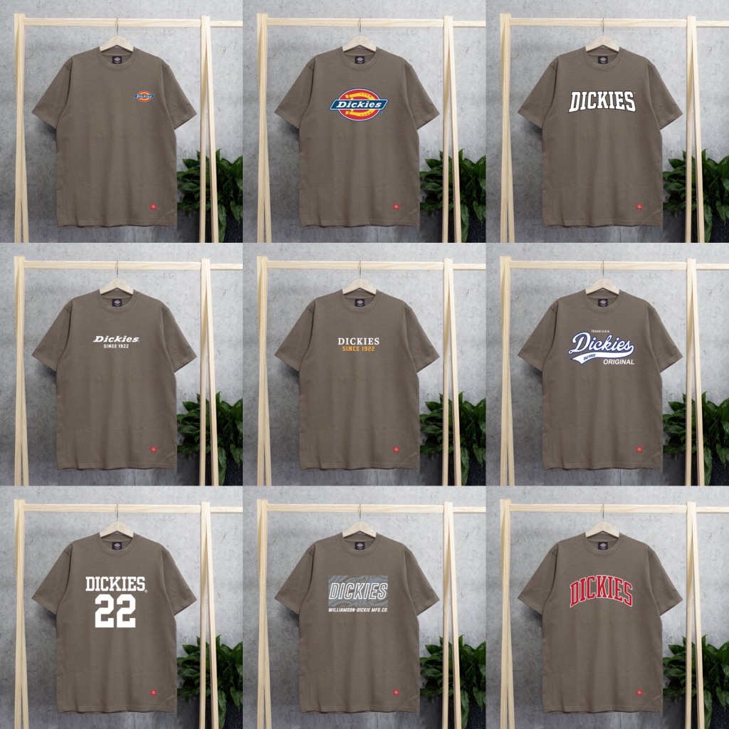 HÀNG SALE  MÀU KAKI - ÁO THUN D.I.C.K.I.E.S BASIC
