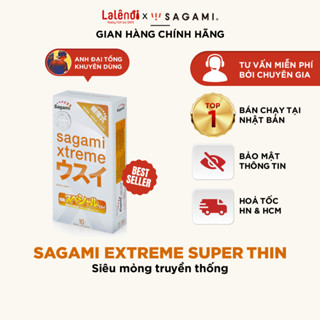 Bao Cao Su Siêu mỏng Sagami Xtreme Super Thin Nhật Bản - BCS Mỏng Kiểu Truyền Thống (Hộp 2 chiếc, Hộp 10 chiếc) | Lalend