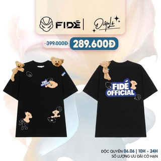  Áo thun FIDE TEDDY phông unisex form rộng local brand nam nữ cổ tròn-AT45(TẶNG GẤU)