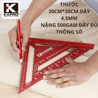 Thước Đo Đa Năng Tam Giác Hợp Kim Nhôm Dụng Cụ Mộc Xây Dựng Thước Ke Góc Hệ 12inch
