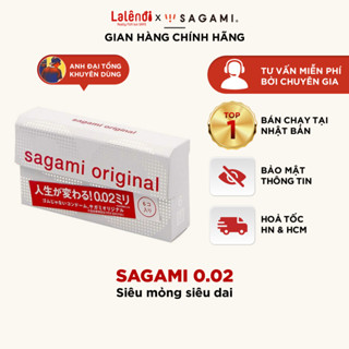 Bao Cao Su Siêu Mỏng Sagami 002 Non- Latex, BCS Chính Hãng Nhật Bản 0 02mm, Hộp 6 Chiếc | LALENDI STORE