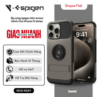  Ốp Lưng Spigen Slim Armor Dành Cho Iphone 15 Pro Max  (Magfit)