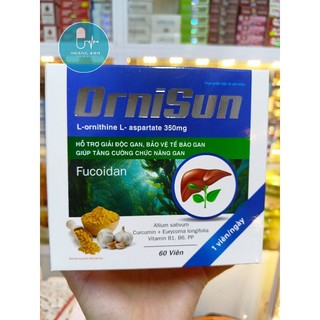 Viên uống bổ Gan giải độc Gan Ornisun giúp tăng cường chức năng gan