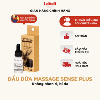 Tinh dầu dừa Massage Yoni/Lingam Sense Plus , lành tính , chiết xuất từ dừa tươi chính hiệu 10ml | Lalendi