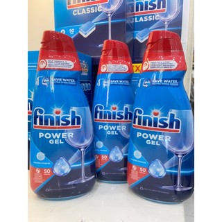 Gel rửa bát Finish Power 1L Chai 1000 ml – 10 Chức năng – (Gồm muối, bột , nước làm bóng)