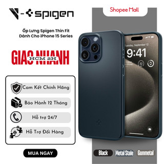  Ốp Lưng Spigen Dành Cho Iphone 15 Pro/ 15 Pro Max Thin Fit