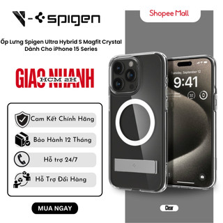  Ốp Lưng Spigen Iphone Dành Cho 15 Pro Max Ultra Hybrid S Magfit Crystal Clear
