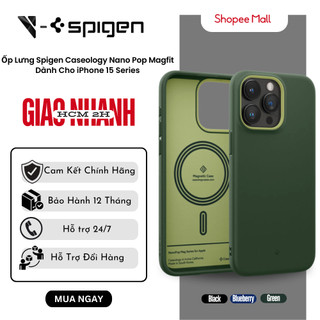  Ốp Lưng Spigen Iphone Dành Cho 15 Pro Max Caseology Nano Pop Magfit