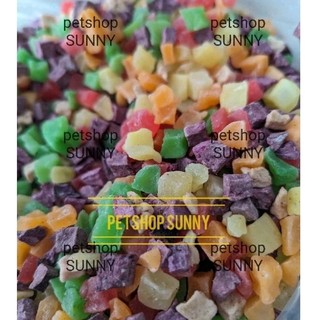 Trái cây sấy đa dạng cho hamster
