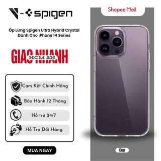  Ốp Lưng Spigen Dành Cho Iphone 14 Pro/ 14 Pro Max Ultra Hybrid Crystal Clear