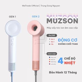   MUZSON GEN 2  Máy sấy tóc NAM NỮ ion âm MUZSON công suất 1600W có sấy tóc nóng lạnh độc lập hàng nhập khẩu chính hã 