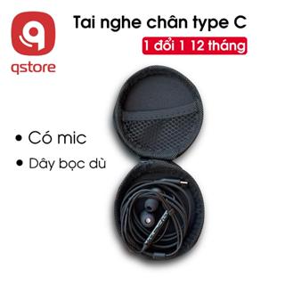  Tai Nghe AKG Chân Type C Kèm Hộp Đựng QSTORE Âm Thanh Sống Động Có Mic Dây Bọc Dù Chắc Chắn Chống Rối | BH 12 Tháng 