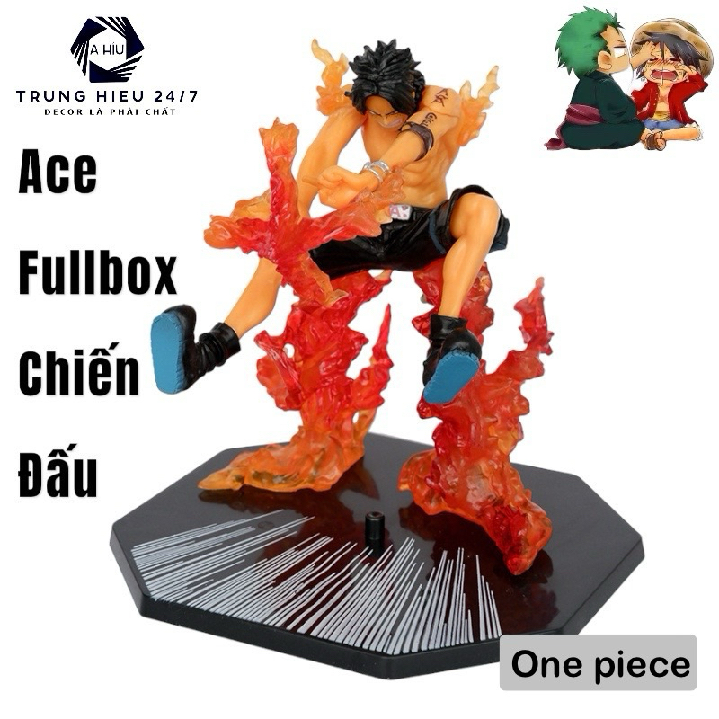 Mô hình One Piece ACE  hàng siêu đẹp  trạng thái chiến đấu , figure mô hình one piece Full box