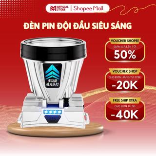 Đèn Pin Đội Đầu Siêu Sáng MELLI Sạc Pin 2in1 Kiêm Sạc Dự Phòng Chống Nước Cổng Sạc UBS/TYPE-C, Cắm Trại Du Lịch Tiện Lợi
