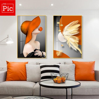 Tranh Tráng Gương Cô Gái Treo Tường Decor Hiện Đại