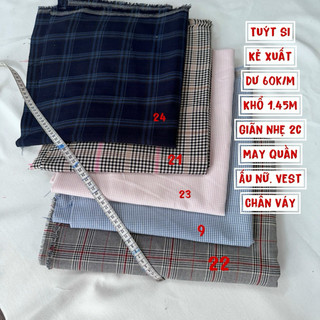 Vải Tuýt si vest - Dạ may áo Khoác-chất liệu mỏng vừa như vải tuýt si-Chất dạ mềm mịn giãn 2 chiều vừa tay