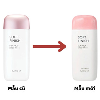 Kem chống nắng Missha hồng Soft Finish Sun Milk SPF50+ PA+++ 70ml