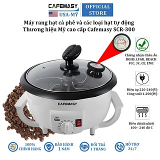 Máy rang hạt cà phê và các loại hạt tự động thương hiệu Mỹ cao cấp Cafemasy SCR-300 - Bảo Hành 12 Tháng