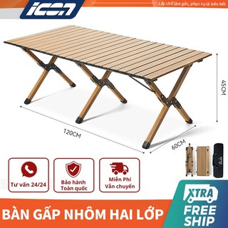 ICON Bàn Camping Dã Ngoại Gấp Gọn hợp kim cacbon sơn tĩnh điện , độ bền cao DCP3