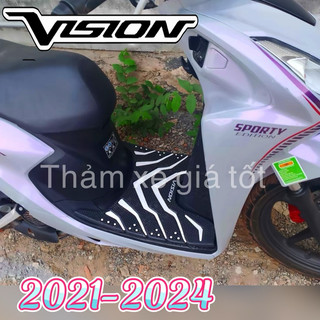 Thảm lót sàn xe Vision 2021-2024, thảm xe Honda Vision 2021, 2022, 2023, 2024, sporty