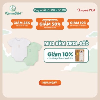 (MamanBébé chính hãng) Set 2 Body chip cộc tay La Pomme Puppy