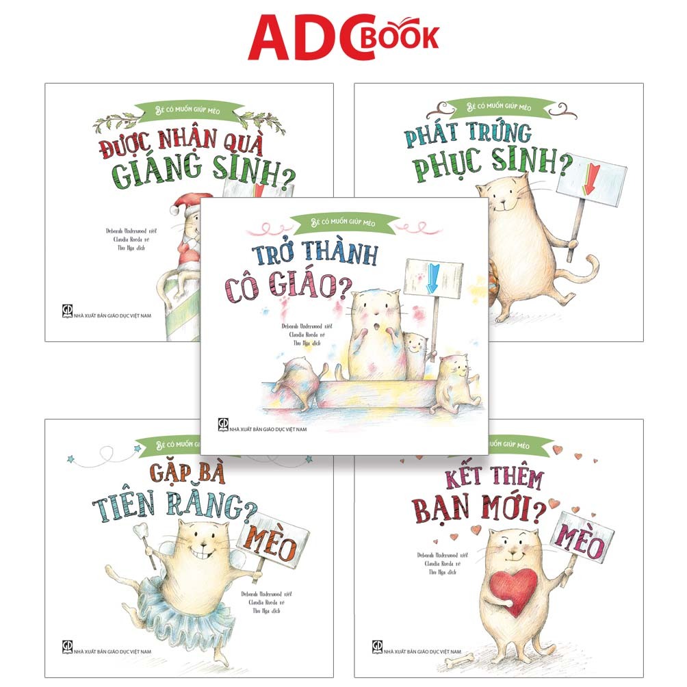 Bộ sách - Bé có muốn giúp mèo (Cả bộ 5 cuốn)