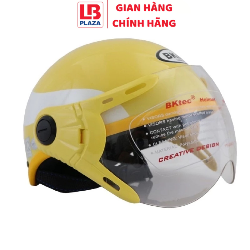 Mũ bảo hiểm Bktec BK6 nửa đầu kính tem - Hàng chính hãng