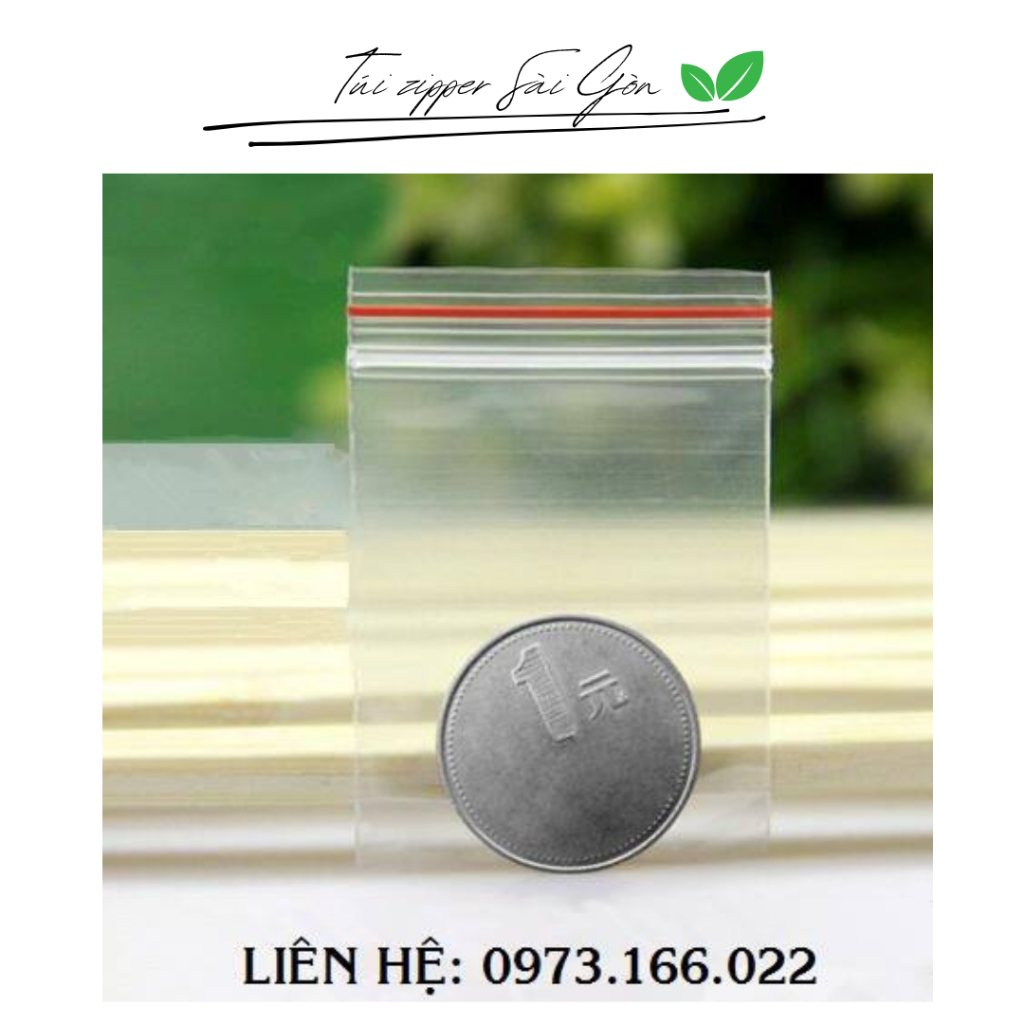 1kg túi zipper viền đỏ