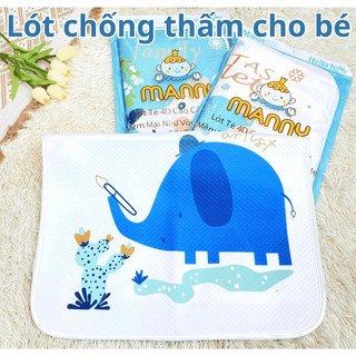 Lót Chống Thấm Cotton Organic Chống Nóng 4D Manny 50x70cm