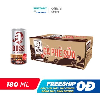 Thùng 24 lon cà phê sữa boss
