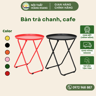 Bàn trà gladom, bàn trà chanh xếp gọn, bàn cafe dã ngoại, bàn sắt ngoài trời