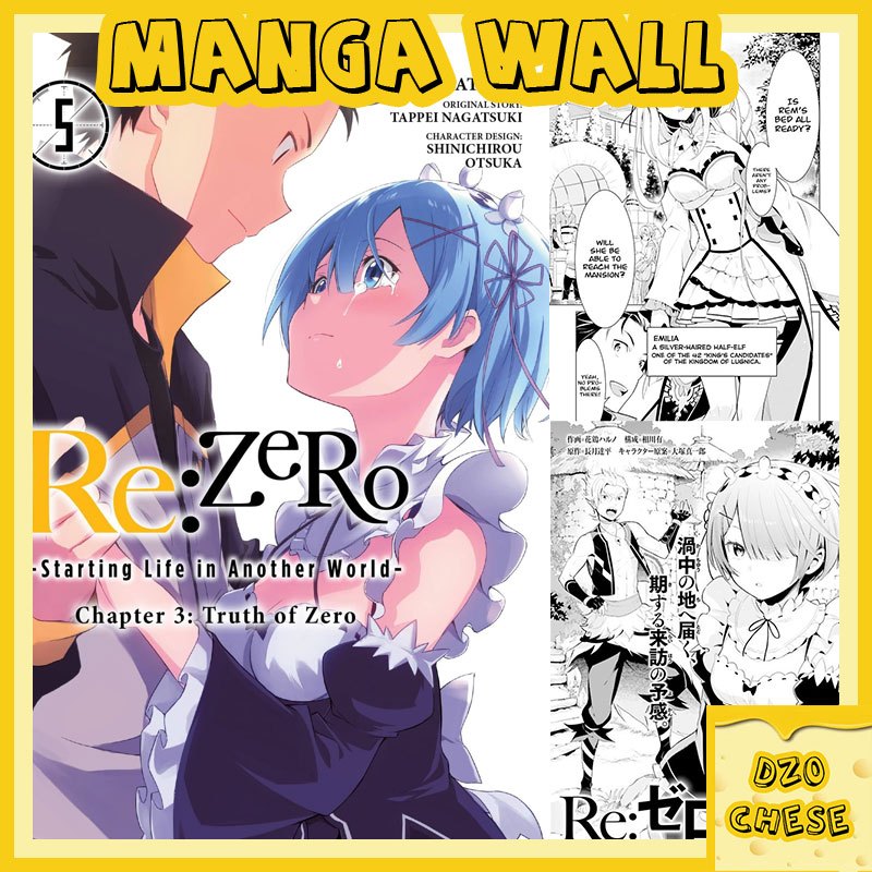 combo 100 giấy dán tường anime RE ZERO  manga wall , tranh dán tường , poster