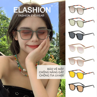 Kính mát Nam Nữ ELASHION, Kính mắt chống tia UV400 bảo vệ mắt chất liệu bền bỉ siêu nhẹ màu sắc trẻ trung trendy - E79
