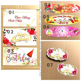 Banner, Chữ (thiệp) chúc mừng sinh nhật