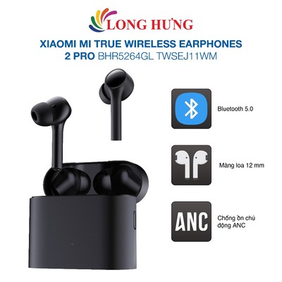 Tai nghe Bluetooth True Wireless Xiaomi Mi True Wireless Earphones 2 Pro BHR5264GL TWSEJ11WM - Hàng chính hãng