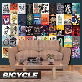 BICYCLE - Set 50 Poster A4 dán tường trang trí decor quán nhà cửa - STICKER FACTORY