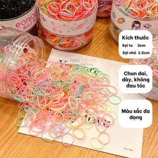 Chun buộc tóc cho bé dạng hộp chun 2 đầu The Little Girl dây nịt dây buộc tóc cho bé không đau