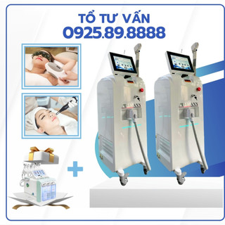 Máy triệt lông diode pullman - máy triệt lông diode laser xóa xăm 808 2in1 bắc kinh