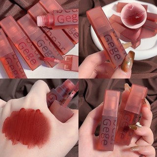  Son bóng GEGE BEAR căng mọng Jelly Hazelnu Moisturizing Crystal Lip trang điểm môi makeup dưỡng môi Hatola 