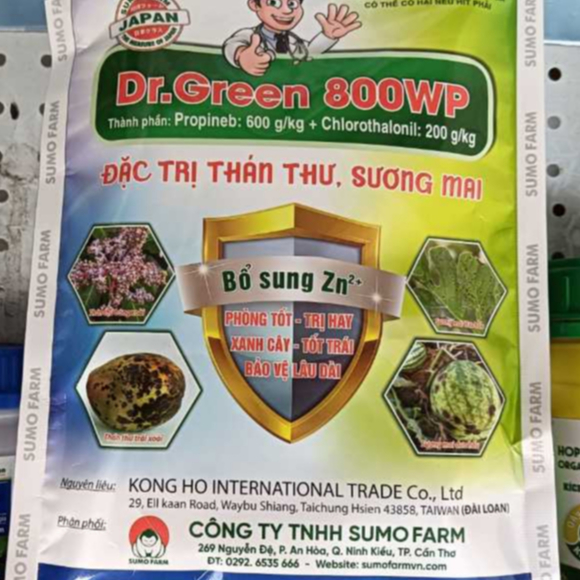 Dr.Green 800WP 2 hoạt chất phù hợp trên cây trồng gói 250gr