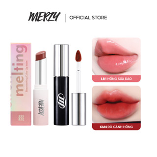 Combo Son Dưỡng Merzy Siren Melting Color Lipbalm 3g + Son Merzy Cyber Mellow Tint 4g