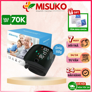 Máy đo huyết áp tự động , máy đo huyết áp cổ tay cảnh báo bất thường huyết áp, tự đo chính xác kết quả nhanh chóng