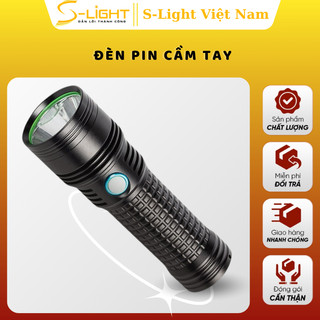 Đèn pin S-light vỏ kim loại cầm tay siêu sáng led SS40