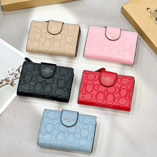 Ví coach medium khoá gài 5 màu cho nữ