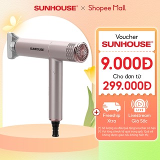 Máy sấy tóc sunhouse shd2304 - công suất 1200w - 2 chế độ nhiệt, 1 chế độ gió mát - tay cầm có thể gấp gọn