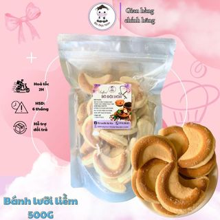 500Gr Bánh Lưỡi Liềm Vani Bơ Sữa Thơm Ngon | Bò Đội Nón Shop