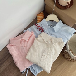 Sơ mi kẻ nhỏ rút sườn